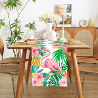 Hawaiian Garland Table Runner Hawaii Luau Tropical Party Decor Kids Favors Tableware ALOHA Summer Beach Birthday Party Supplies