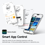 HOCO W68 ANC Noise Canceling Bluetooth 6.0 Headphones Wireless Headsets with App Control Function with Microphone for Phone Call