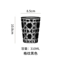 European Style Colorful Crystal Whisky Glass Cup Beer Cup Coffee Latte Mug Household Drinkware Party Restaurant Wine Glasses Cup