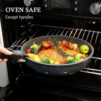 4PCS Cookware Sets Nonstick Frying Pans Skillets Set with Detachable Handle Kitchen Cooking Pans Compatible with All Stovetops