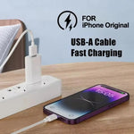 Fast Charge USB Charging Cable for iPhone X SE XR XS 11 12 13 Mini 14 Pro MAX USB-A Data Cables For iPhone 6S 7 8 Plus with Box