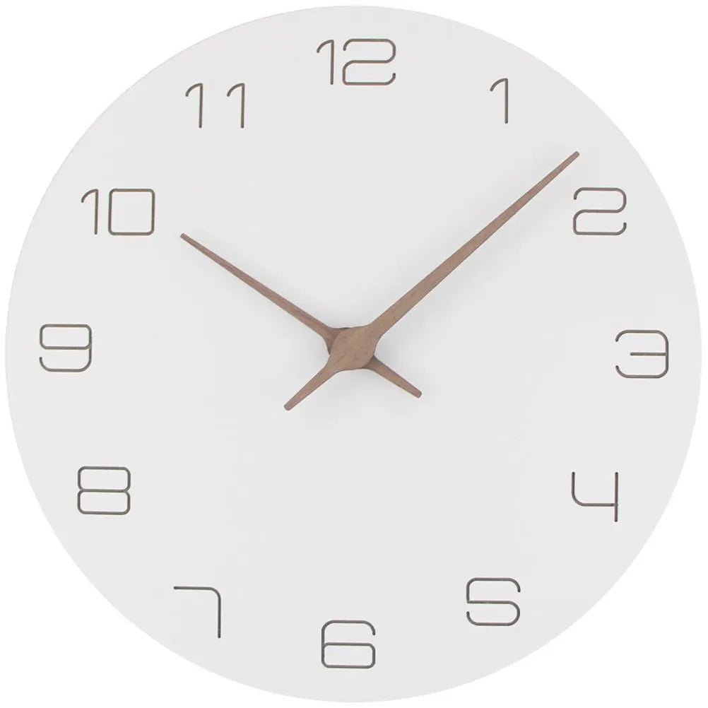 Wooden Wall Clock Creative Hanging Decor for Living Room Bedroom Home Office Artistic Modern Silent Clock Decoration