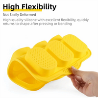 Bakeware 9 Grids Silicone Cake Mold Silicone Non-Stick Bread Baking Form Non-slip Reusable Silicone Baking Pan Baking Tool