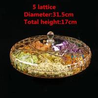 fruit basin dry candy dish sugar snack nut peanut food storage can box with Cover plastic trinket tray transparent Acrylic plate