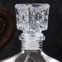 Creative Transparent Glass Whiskey Liquor Wine Drinks Decanter Crystal Spirits Bottle Wine Carafe For Bar Party Wedding Gifts