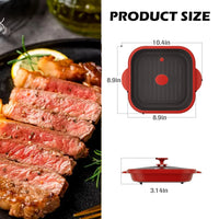 Microwave Skillet, Covered Grill Pan & Crisper Tray – Microwave Cookware That Lets You Fry, Sauté, Cook, Brown, and Even Crisp F