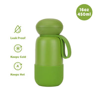 450ml Thermal Water Bottle With Handle For Students,Double-layer Stainless Steel Vacuum Drinkware,Gifts,Camping Thermos Cup/Mug