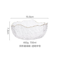 Glass Salad Bowl Clear Large Serving Bowl for Fruit Dessert Trifle Pasta Yogurt Ice Cream Mixing Bowl Kitchen Party