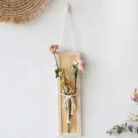 Bohemian with Hand Ceremony Woven Rope Wood Wall Decoration Simple Home Living Room Homestayings Kawaii Room Decor