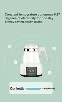 1.3L Electric Kettle Baby Thermostat Milk Warmer Home 24h Hot Water Kettle Multifunctional Glass Health Pot Teapot Kitchen Tools