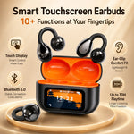 Smart Touchscreen Ear Clip Headphones Bluetooth 6.0 Wireless Earphones with App Control, 6 EQ Modes, 30H Playtime and Finder