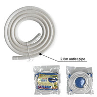 2.4/3.2m Home Air Conditioning Cleaning Cover Full Set with Water Pipe Waterproof AC Wash Kit Tools