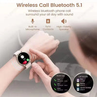 Smart Watch 1.77" HD AMOLED Screen Bluetooth Call Health Monitor Smartwatch Men Women Fitness Sports Watche For Android IOS HT30