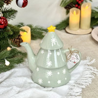 Ceramic Christmas Coffee Mug Cup Teapot Tree Plate Candy Dish Cake Tray Nordic Party Kitchen Tableware Drinkware Gift Decor