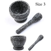 Kitchen Small Cooking Tools Resin Mortar Pestle Set Garlic Herb Spice Mixing Grinding Crusher Bowl Restaurant Accessories