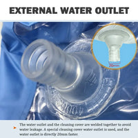 2.4/3.2m Home Air Conditioning Cleaning Cover Full Set with Water Pipe Waterproof AC Wash Kit Tools
