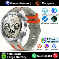 New GPS Track Smart Watch Men AMOLED Screen Outdoor Sports Fitness Heart Rate Compass IP68 Waterproof Bluetooth Call Smart Watch