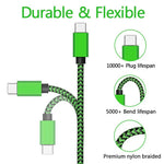 USB Type C Cable 2.4A Fast Charging Nylon Braided Wire Charger Cable For Samsung Huawei Xiaomi Android Mobile Phone Accessories