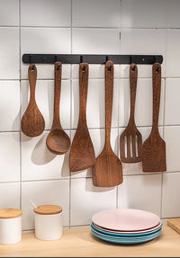 Kitchen Utensils Set Non-Stick  Cookware for Kitchen Wooden Handle Soup spoon spatula Rice spoon shovel Kitchen Accessories