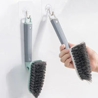 360° Deep Cleaning Brush, Sturdy Bristles Handle for Bathroom Kitchen Tile Floor Corner To Surface Scrub Tool Corner Cleaning Br