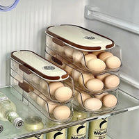 Egg storage box, special food grade rolling fresh-keeping rack for refrigerator