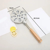 9 Pocket Round Baking Tool For Home Use Durable Metal Build Perfect For Family Breakfast And Snacks 37JD