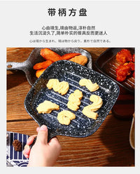 Ceramic tableware wholesale Ceramic tableware  High value Western food plate Baking Handle  Porcelain  Square plate Dinner plate