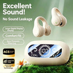 Wireless Headphones Bluetooth Headset With Mic Handsfree Noise Canceling Earphones Clip Ear Music Sports Gaming Earplug
