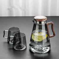 Glass Cup Set Water Kettle Bottle Creative Heat-resistant Water Glass Flower Tea Juice Cup Drop Shipping