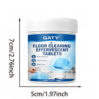 Floor Cleaning Effervescent Tablets, Deep Cleans Grease & Dust, Kitchen, Bathroom, Living Room, Easy Dissolve, Fresh Home