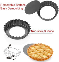 Baking Cake Molds Non-Stick Tart Quiche Pans Pan with Removable Bottom Pie Pizza Mould Cup Bakeware Kitchen Tool Accessories