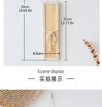 Bohemian with Hand Ceremony Woven Rope Wood Wall Decoration Simple Home Living Room Homestayings Kawaii Room Decor