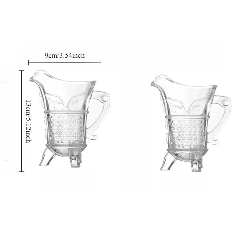 10ml/100ml Liquor Cup Bar Ancient Imperial Cup Creative Antique Wine Bottle Whiskey Glass Drinkware Creative Antique Wine Glass
