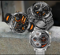 Newly Durable 1400mAh Large Battery Smart Watch Men 1.7" HD Screen IP68K Waterproof LED Flashlight Sports BT Call Smart Bracele