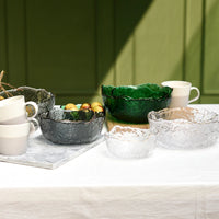 Glass Salad Bowl Clear Large Serving Bowl for Fruit Dessert Trifle Pasta Yogurt Ice Cream Mixing Bowl Kitchen Party