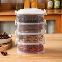 Kitchen Storage Box Onion Ginger Garlic Fresh-keeping Box Multi-layer Food Sealing Moisture-proof Packaging Tank Household[J]