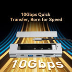 8-in-1 USB 3.2 Hub With Disk Storage Function Multi Adapter Card Reader Type C to HDMI-Compatible Splitter For Laptops Macbook