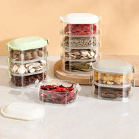 Kitchen Storage Box Onion Ginger Garlic Fresh-keeping Box Multi-layer Food Sealing Moisture-proof Packaging Tank Household[J]