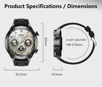 New GPS Track Smart Watch Men AMOLED Screen Outdoor Sports Fitness Heart Rate Compass IP68 Waterproof Bluetooth Call Smart Watch