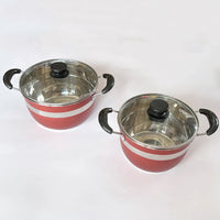 Stainless Steel 12pcs Cookware Set Thickened Double Bottom Polished Stock Pots Pans Casseroles - Wholesale Kitchenware