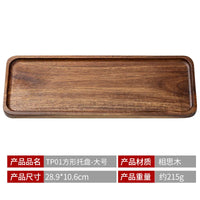 Tableware Solid Wood Food Tray Round Rectangle Dessert Plate Japanese-style Wooden Snack Fruit Tea Saucer Pallet Bread Board