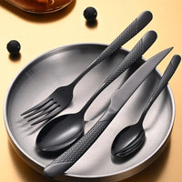 24pcs Stainless Steel Tableware Set, Including Knife, Fork, Spoon and Coffee Spoon Gift Box, Dishwasher Safe