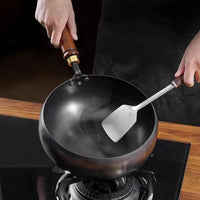 Small Frying Pan Uncoated Iron Pot Frypan Pot Saucepan Big Belly Pot Pure Hand Forged For Cookware Kitchen Cookware