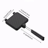 High Temperature Resistant Double Sided Sandwich Baking Pan Multifunctional for Breakfast Pancakes and Omelets Camping BBQ Tools