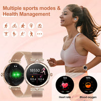 LIGE New Smart Watch Women Lady Gift 1.19 Inch AMOLED Full Touch Screen Sport Fitness Watches Bluetooth Call Digital Smartwatch