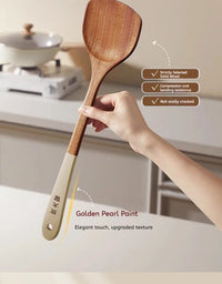 COOKER KING 4 In1 Cooking Tool Set Ebony Spatula and Spoon for Kitchen Use Kitchenware Exquisite Kitchen Tools Gift To Family