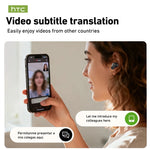 HTC NE79 Real Time Translation Earphone Bluetooth HiFi Music HD Call Noise Reduction Wireless Earbud LED Display With Mic