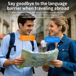 144 Languages AI Translation Earbuds,Bluetooth 5.4 Headphones Translator,Smart Mode Touch Screen Real-Time Earphones Fit Work