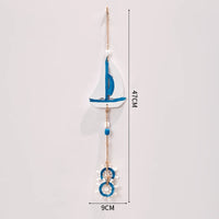 Mediterranean Style Decorative Ornaments Artistic Home Background Kindergarten Wall Hanging Lighthouse Sailboat Wooden Crafts