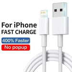 Fast Charge USB Charging Cable for iPhone X SE XR XS 11 12 13 Mini 14 Pro MAX USB-A Data Cables For iPhone 6S 7 8 Plus with Box
